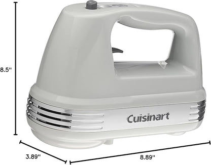 Cuisinart Power Advantage Plus 9-Speed Hand Mixer, 220W-Motor Hand Blender Electric Mixer with 9 Speed Settings, XL Dishwasher-Safe Beaters, 3 Low Mixing Speeds, Storage Case, Cool Grey