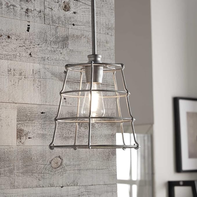 Progress Lighting Chambers Collection 1-Light Farmhouse Pendant Light Matte Black 11.00x10.00x10.00