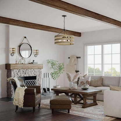 Gulliver Collection 4-Light Coastal Pendant Light Graphite