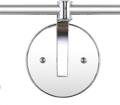 JONATHAN Y 6.5" Chrome Modern Industrial Rustic 1-Light LED Vanity Light with Clear Glass Shade, Vintage Wall Sconce for Bathroom Kitchen Hallway, LED Bulb Included (JYL3544B)
