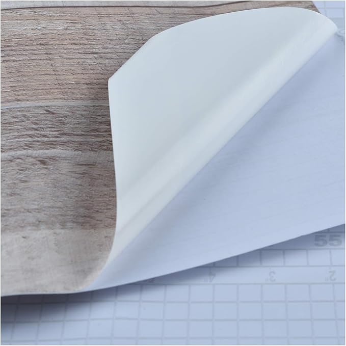 Art3d 15.8" x 120" (Pack of 1) Tile Sticker Vinyl Wood, Brown