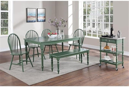 Boraam Windsor Farmhouse Dining Table - Equestrian Green