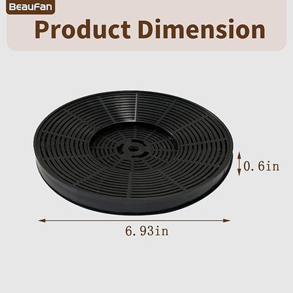 2 Pack CFK4 Carbon Filters Compatible with Cosmo Under Cabinet Range Hood 5MU30 / 5MU36, Also Fit for SNDOAS Range Hood ‎US0475BPB / US0475NBK