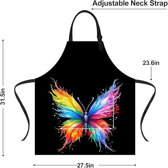 Apron Adjustable Waterproof with Two Deep Pockets Wowen men for Summer BBQ Pool Parties & Resorts