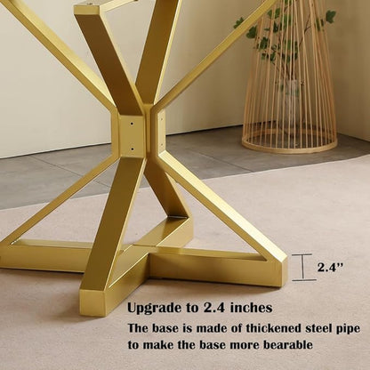 28In Modern Table Base Metal Pedestal Dinning Table Legs with Suction Cups, Heavy Duty Desk Base for Marble,Glass,Wood Top, Coffee Table Legs for Kitchen,Home,Restaurant