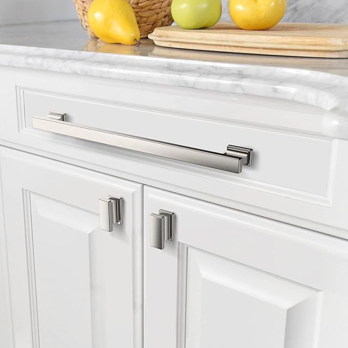 Amerdeco 6 Pack Champagne Bronze Cabinet Pulls 15 Inch(381MM) Hole Centers Kitchen Cabinet Handles Cabinet Hardware Kitchen Handles for Cabinets Cupboard Handles Drawer Pulls ZH0019