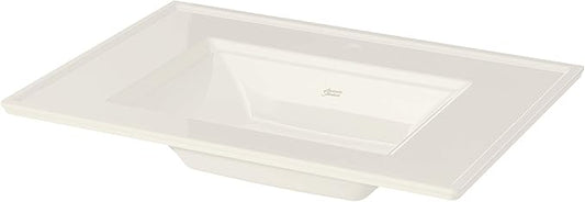 American Standard Town Square S Vanity Top- Center Hole Only in Linen