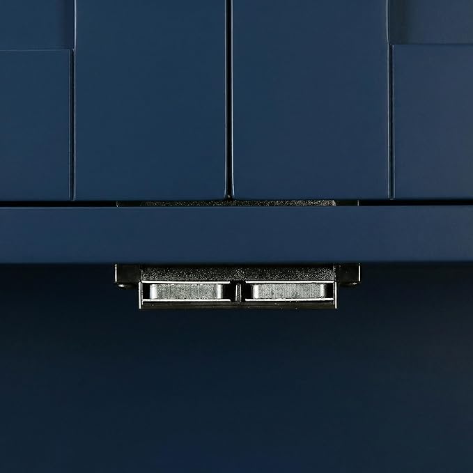 Casaphoria Kitchen Pantry Cabinet, 67" Tall Freestanding Kitchen Cabinet with 4 Adjustable Shelves, 56" W Storage Cabinet for Kitchen Pantry Organization (Navy Blue, Double)