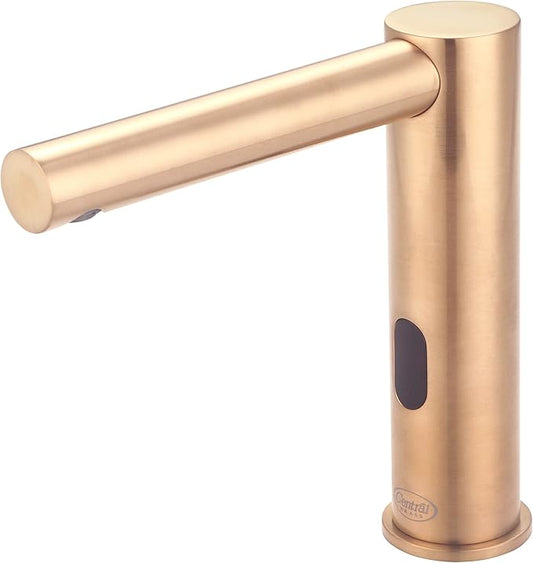 Central Brass 2098-BG Central Brass Single Hole Deck Mount Electronic Sensor Faucet PVD Brushed Gold