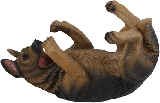Ebros Lifelike Purebreed Pedigree Canine Adorable German Shepherd Dog Wine Bottle Holder Figurine Statue As Kitchen Wine Cellar Centerpiece Decor Storage Organizer (German Shepherd)