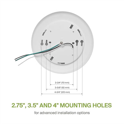 ASD 12 Pack LED Disk Lights 6 Inch, 15W 5000K Daylight 1300LM CRI90+, Dimmable Flush Mount Ceiling Light Fixture, Low Profile Surface Mount Disc, Junction Box or Recessed Can Install, ETL