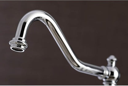 Kingston Brass KS3271ALBS Kitchen Faucet with Side Sprayer, Polished Chrome