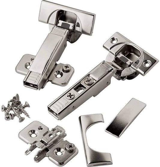 Full Overlay Blum 110 deg Soft-Close BLUMotion Clip Top Frameless Hinges, Pair by Blum