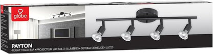 Globe Electric 59354 Payton 4-Light Track Lighting, Matte Black