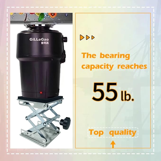 Garbage Disposer Bracket Garbage Disposer Noise Reduction Shock Absorber Bracket Lower Sink Bracket (Stainless Steel 6IN)