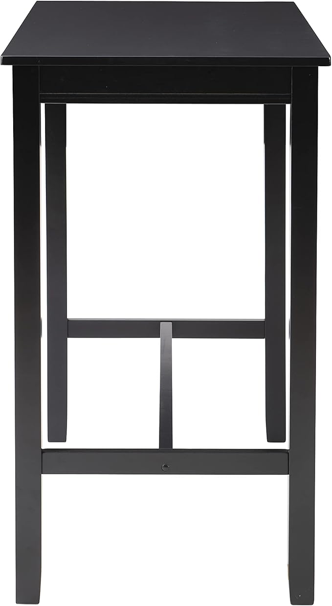 Linon 42 inch Bar Height Pub Claridge Table, Black
