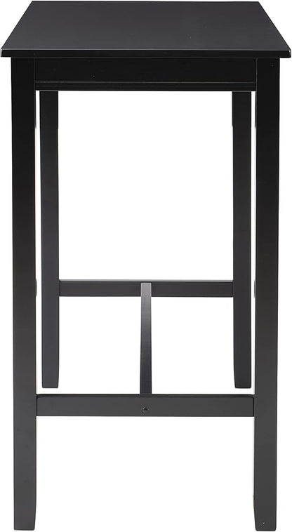 Linon 42 inch Bar Height Pub Claridge Table, Black