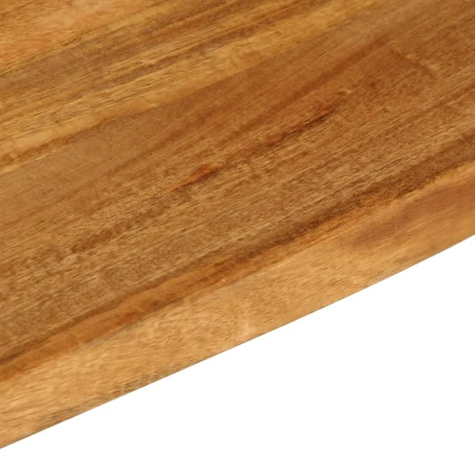Solid Mango Wood Live Edge Table Top Extra Long Durable for Dining and Kitchen, Rustic Mango Wood Table Top 71 x 15.7 x 1 Inches