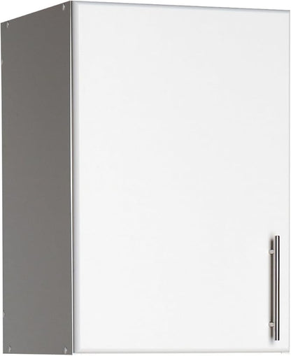 Prepac Elite 16" Wall Cabinet, White Storage Cabinet with 1 Adjustable Shelves, Storage for Pantry, Kitchen and Bathroom 16" D x 16" W x 24" H, WEW-1624