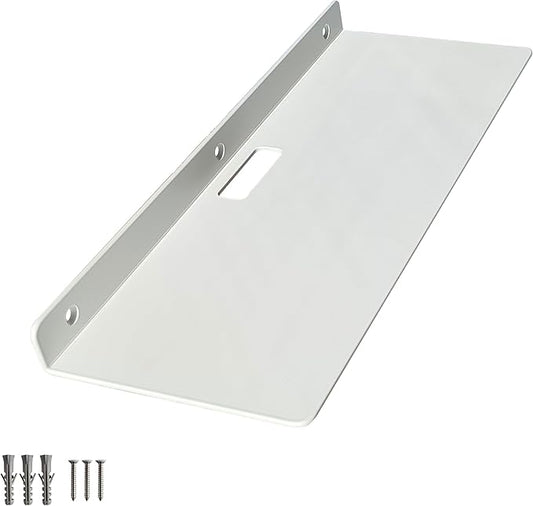 Floating Shelves for Wall, Small White Shelves Wall Mounted Shelf for Bathroom, Living Room, Bedroom, Kitchen Decor (White, 16 inch Floating Shelf White)