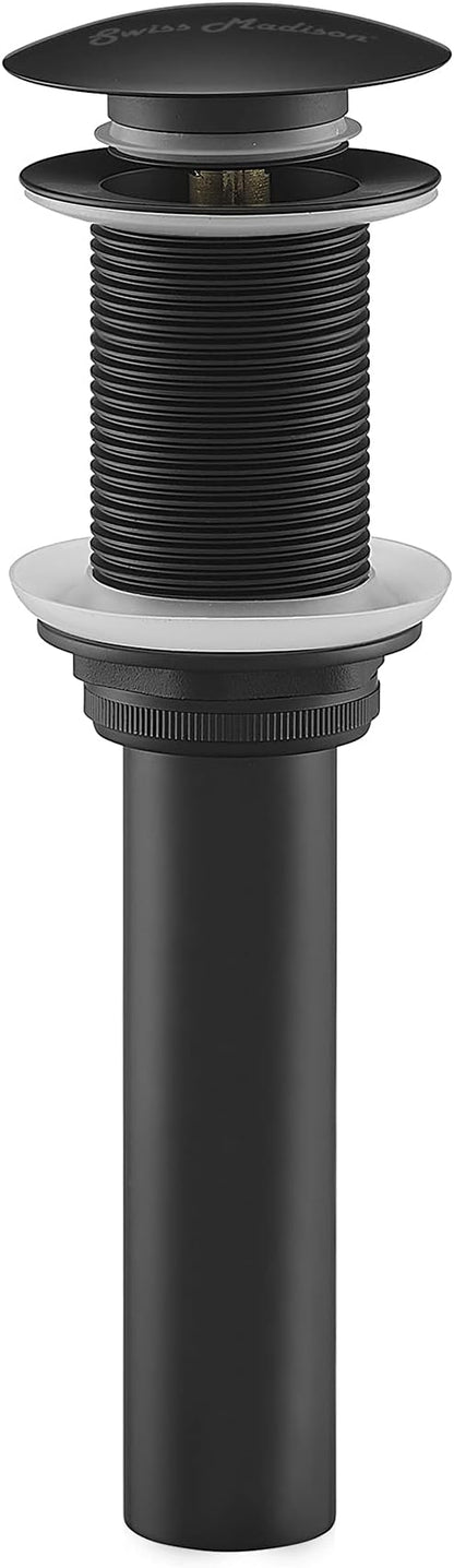 Residential Non-Overflow Pop Up Sink Drain 1.75" in Matte Black