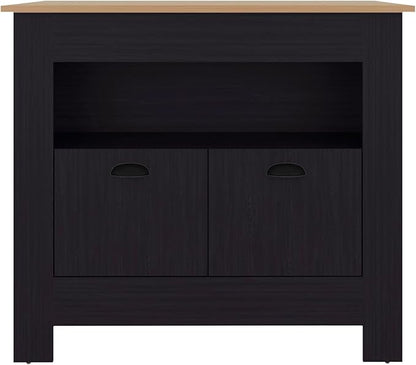 GOWE Theba Kitchen Island, Whit 2 Doors, 3 Shelves