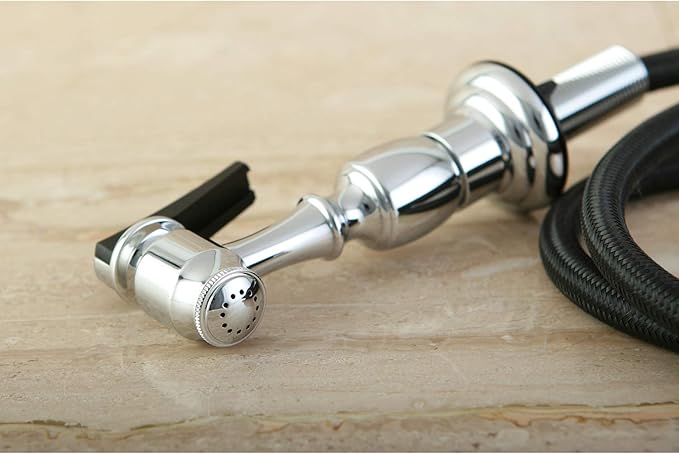 Kingston Brass Gourmetier KBSPR1 Kitchen Faucet Sprayer with Hose, Polished Chrome
