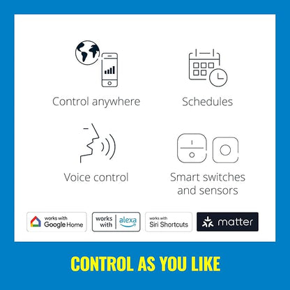 WiZ LED Strip Starter Kit (6.6') and Extension (3.3') - Smart- Full-Color- Low-Voltage Light - Connects to Your Existing Wi-Fi - Control with Voice or App - Google Home- Alexa and Siri Shortcuts