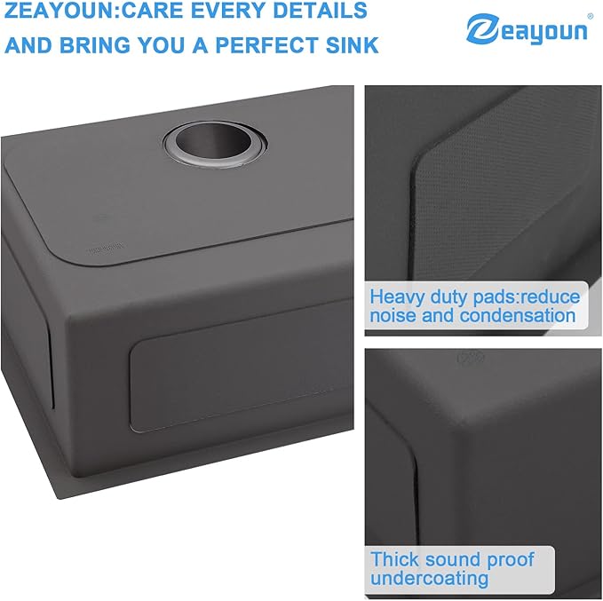 23 Inch Kitchen Sinks Undermount - 23 x 18 Inch Undermount Stainless Steel Bar Sink 16 Gauge Small Single Bowl Stainless Steel Outdoor Wet Bar & Prep Sink Basin 23 x 18 x 9 Inch