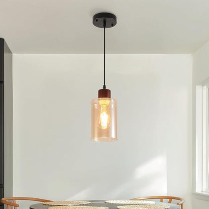 Pendant Lights Kitchen Island,Modern Black Farmhouse Pendant Light Fixtures 1 Pack