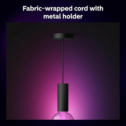 Philips Hue Lightguide Pendant Cord - Black - 4-Pack