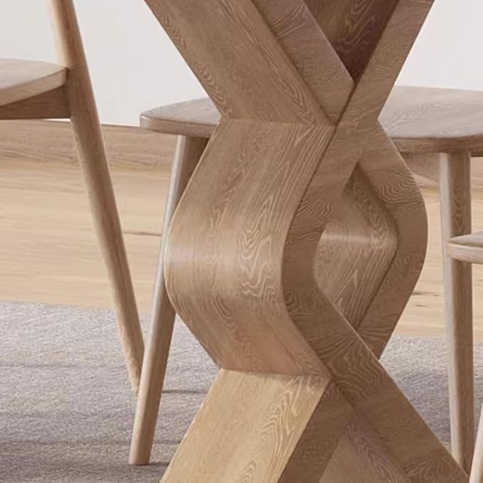 ULTRAWAVE Dining Table Nordic Restaurant Island Table Solid Wood Rectangular Dining Table Home Office Desk Kitchen Tables