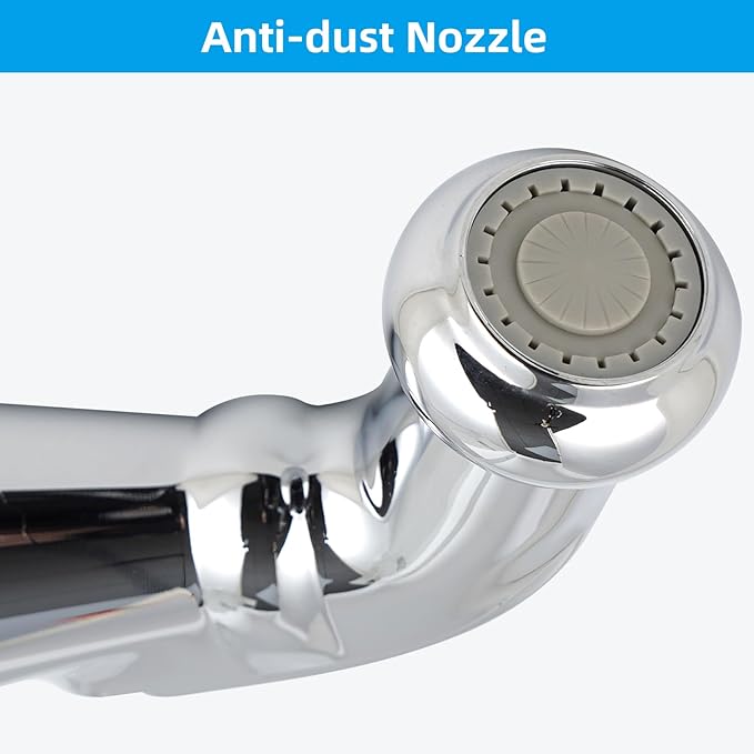 Universal Sink Sprayer Attachment for Kitchen Faucet, Kitchen Side Sprayer Head Compatible with Delta, Moen, Kohler and Other OEM Brands Pull Out Spray Head, Chrome, Classic Design