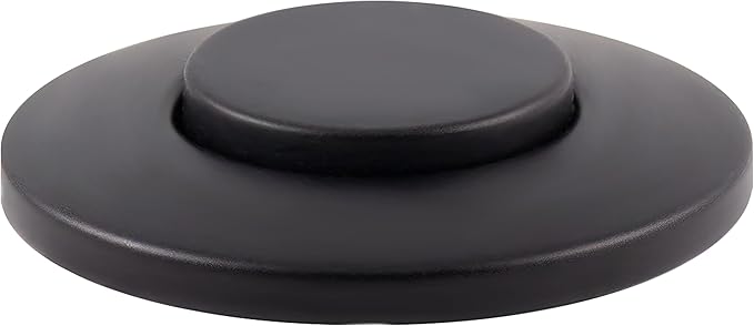 Westbrass ASB-B3-62 Sink Top Waste Disposal Replacement Air Switch Trim Only, Flush Button, Matte Black