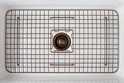 SinkSense Wren 27" x 15" Kitchen Sink Bottom Grid, Antique Brown