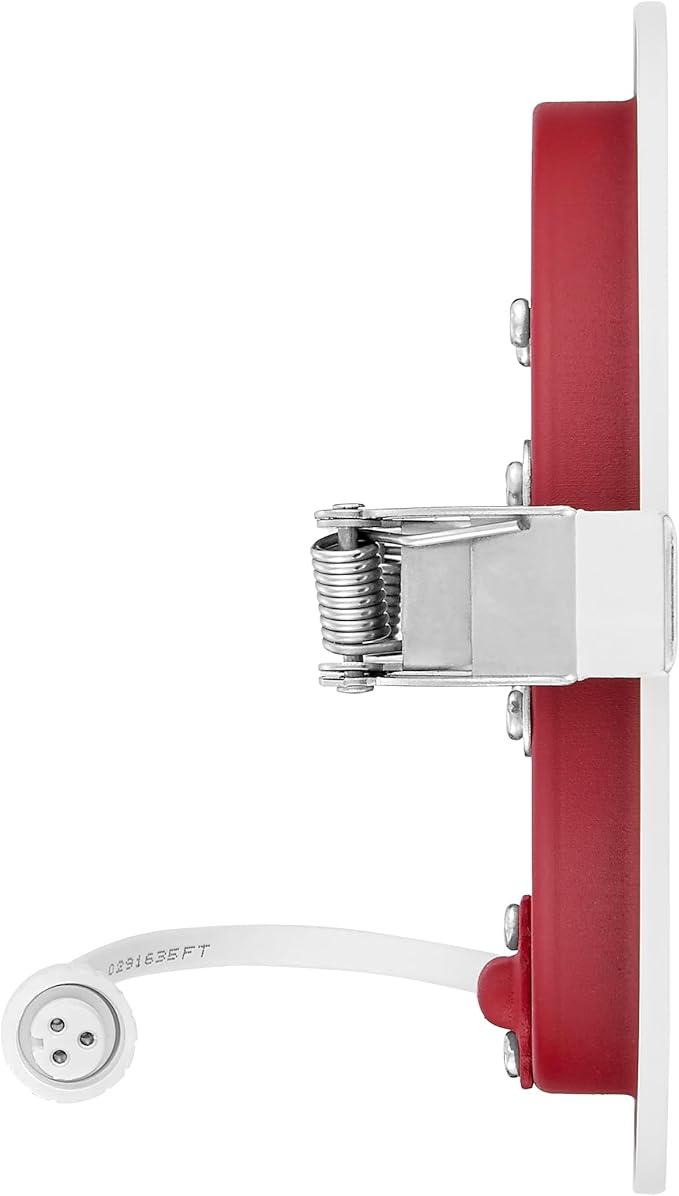 Maxxima 4 in. 2 Hour Fire Rated Ultra Thin LED Downlight, Slim Recessed Canless Light, IC Rated, 800 Lumens, 5 Color Temperature Selectable 2700K/3000K/3500K/4000K/5000K, Dimmable, J-Box Included