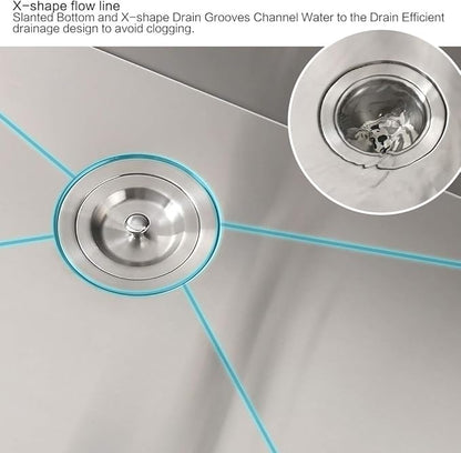 33 Inch Farmhouse Sink Splash Guard Workstation S - VOKIM 33x22 Inch Apron Front Kitchen Sink Stainless Steel 16 Gauge Single Bowl Gunmetal stainless Farm Sink