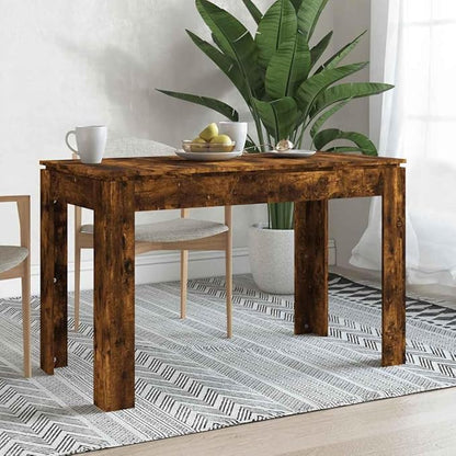Smoked Oak Dining Table, 47.2"x23.6" Engineered Wood, Seats 4, Easy Assembly