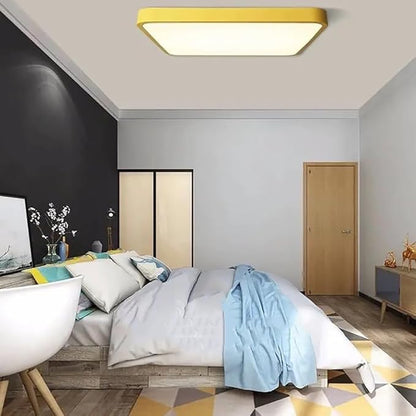 LED Ceiling Light Fixture,16 Inch Modern Square Recessed Ceiling Lights,Dimmable Light,36W Yellow 3000K-6000K Close to Ceiling Lighting Flush Mount Living Room Bedroom