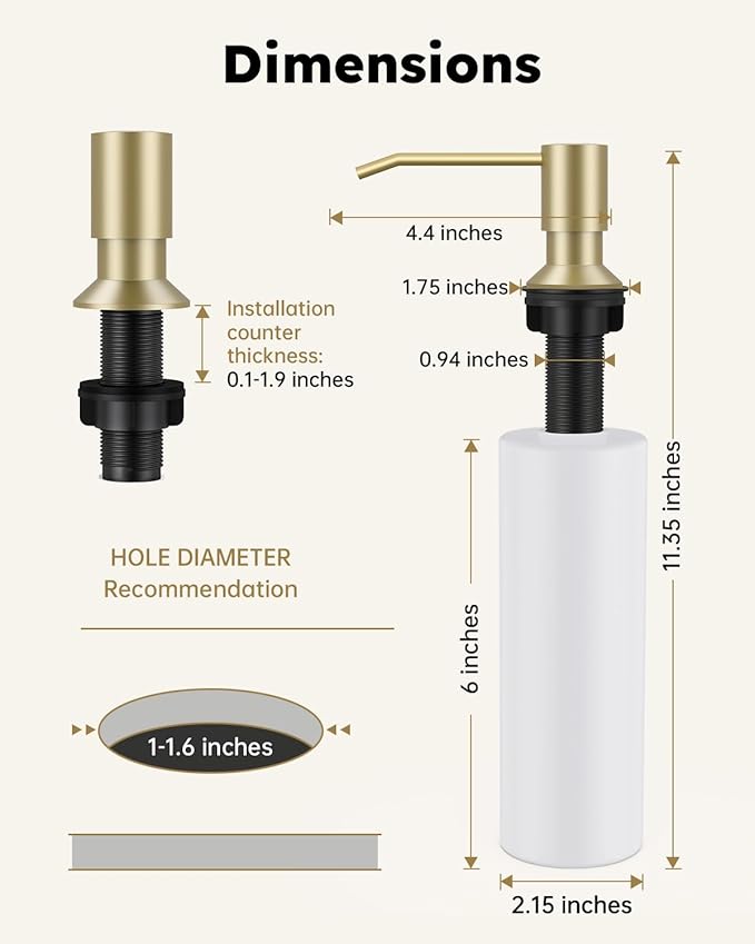 Arofa Kitchen Faucet with Pull Down Sprayer, Brushed Gold Kitchen Sink Faucet 1-3 Hole Single Handle High Arc Stainless Steel Commercial Modern Kitchen Faucets for RV/Laundry/Outdoor/Bathroom Sink