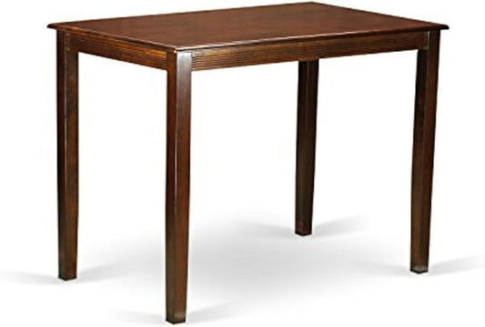 East West Furniture YAT-MAH-H Yarmouth Rectangle Counter Height Dining Table, 30x48 Inch, Mahogany