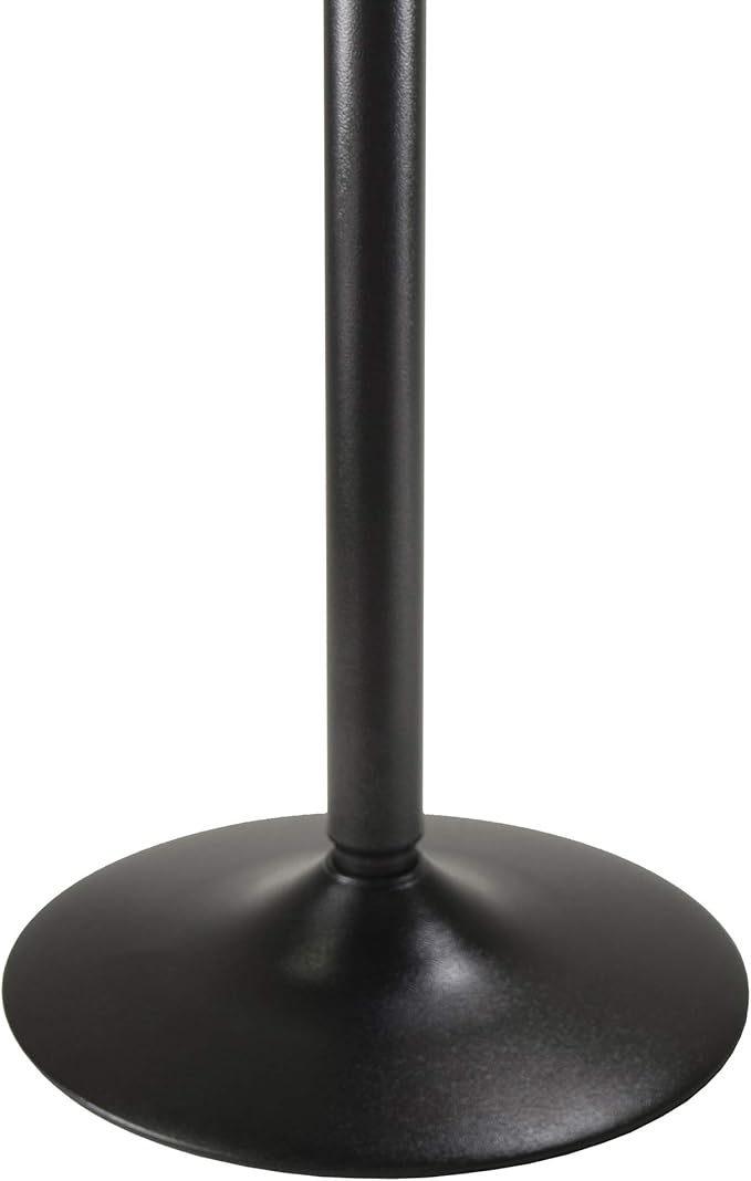 Winsome Obsidian Tall Square Dining Table, for Kitchen, Dining Room, 35", Black