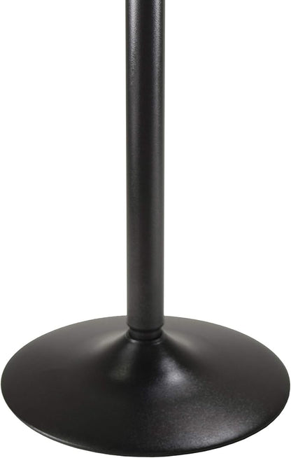 Winsome Obsidian Tall Square Dining Table, for Kitchen, Dining Room, 35", Black