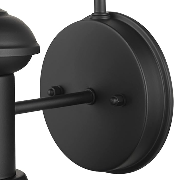 GLOBE Electric 44862 Martes 1-Light Outdoor Indoor Wall Sconce, Matte Black
