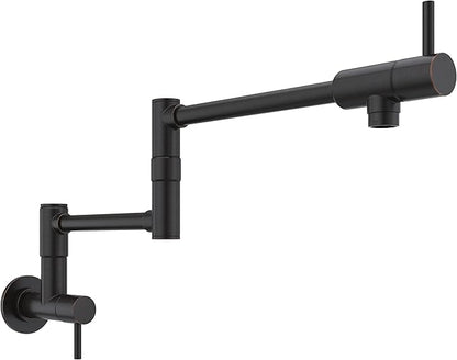Pfister Lita Pot Filler Faucet, Wall Mounted Kitchen Faucet, Tuscan Bronze GT533PFY