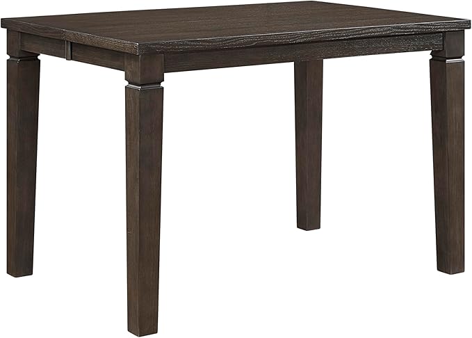 Lexicon Modern Counter Height Dining Table, Expandable Wooden Kitchen Table with Removable Leaf, Space Saving, Seats for 4-6 People, for Home, Dining Room, 36 Inch-54 Inch, Dark Espresso