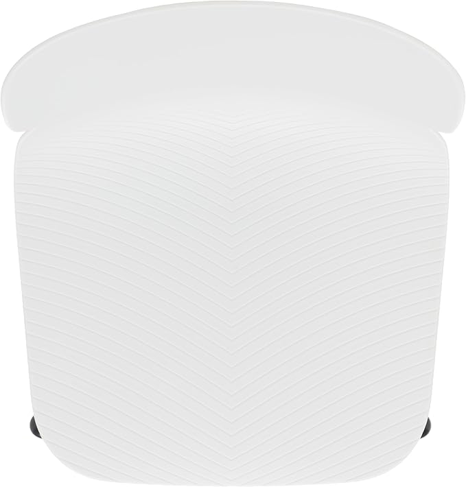 SAFAVIEH Couture Collection Abbie Retro White/Black Molded Plastic Dining Chair Set of 2