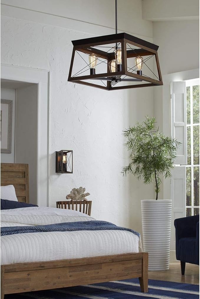 Progress Lighting P710012-020 Briarwood Antique Bronze One-Light Wall Sconce, Architectural
