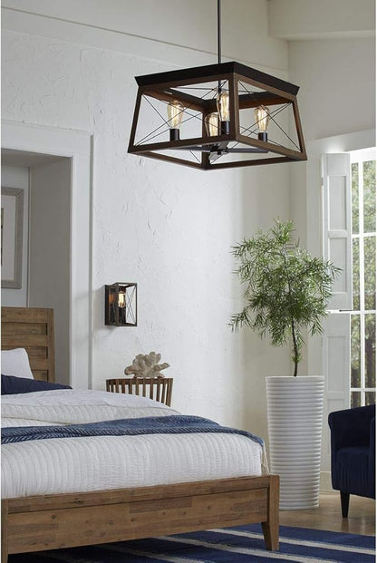 Progress Lighting P710012-020 Briarwood Antique Bronze One-Light Wall Sconce, Architectural