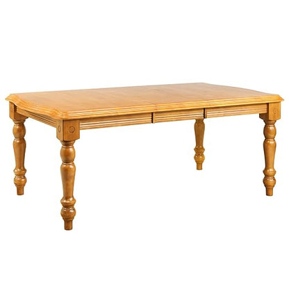 Sunset Trading Oak Selections Dining Table, Light Finish, 30 x 42 x 56